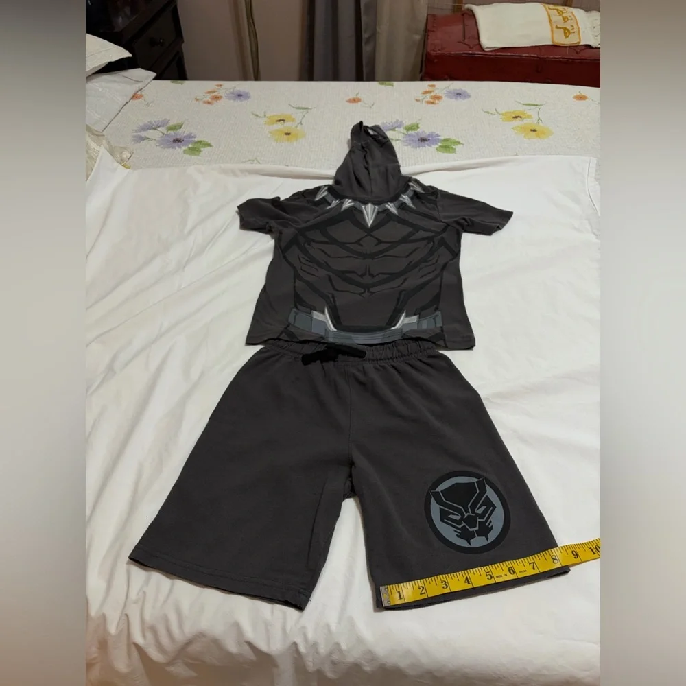 Kids Superhero Costume Set - Black Panther Design (31) - Picture 4 of 15